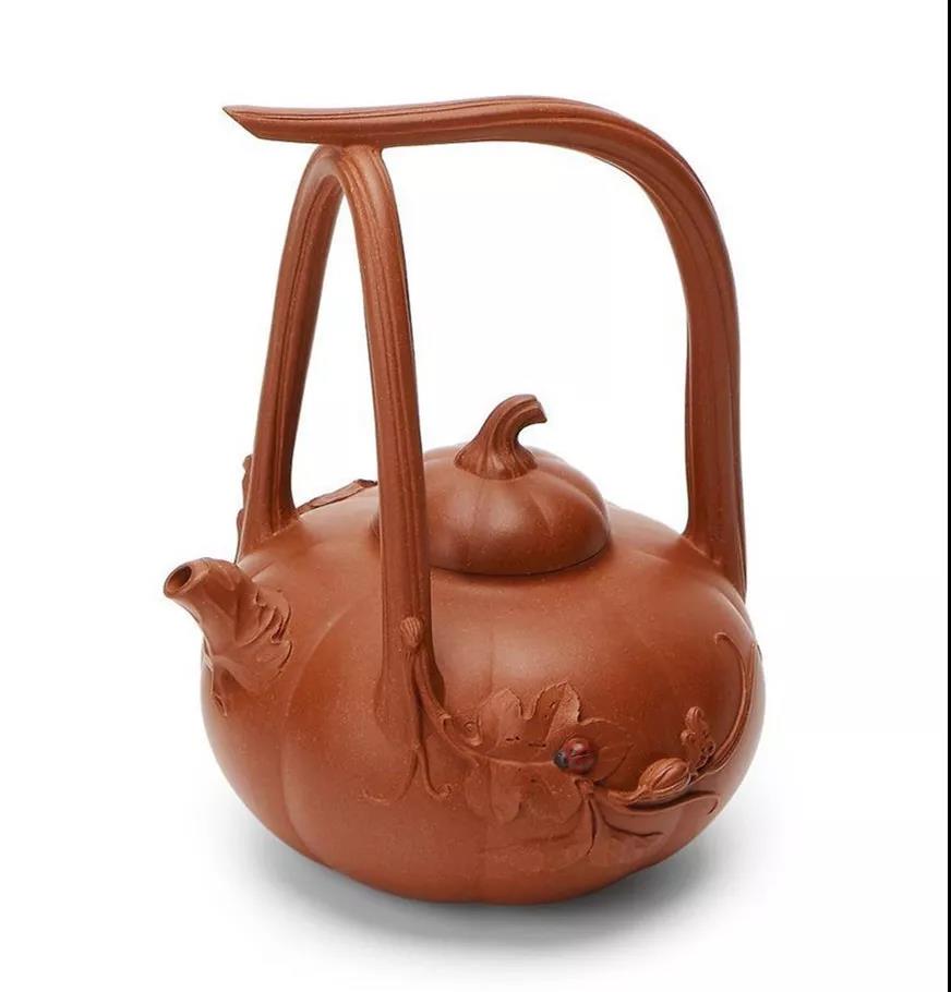 10種最美花器提梁壺，精美別致雕花紫砂壺!