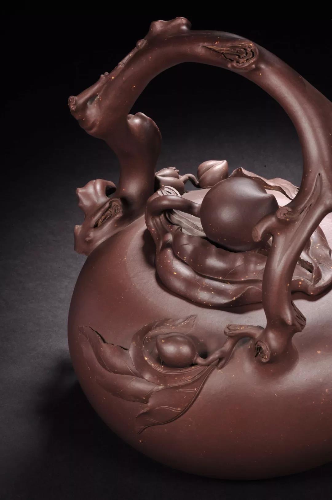 10種最美花器提梁壺，精美別致雕花紫砂壺!