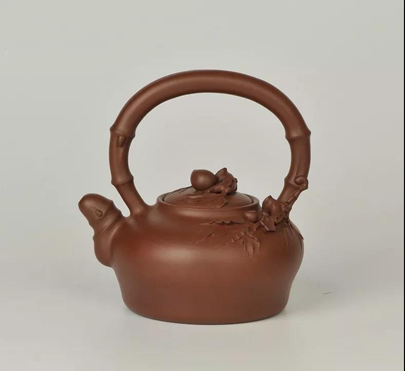 10種最美花器提梁壺，精美別致雕花紫砂壺!