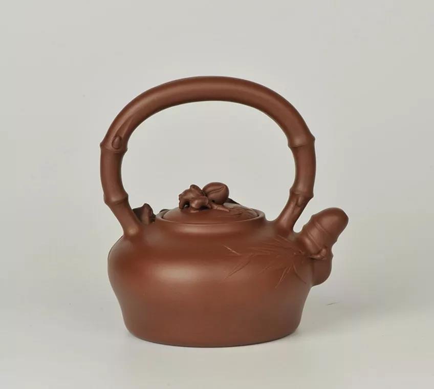 10種最美花器提梁壺，精美別致雕花紫砂壺!