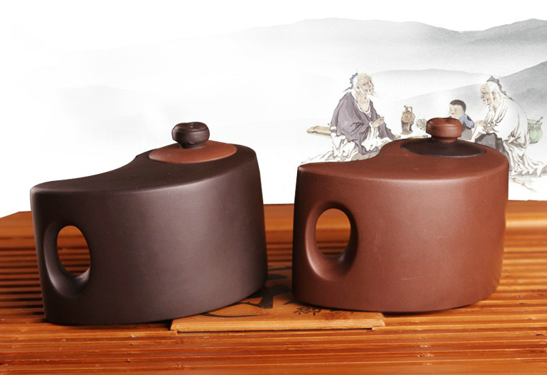 太極陰陽紫砂壺，創(chuàng)意格紫砂壺